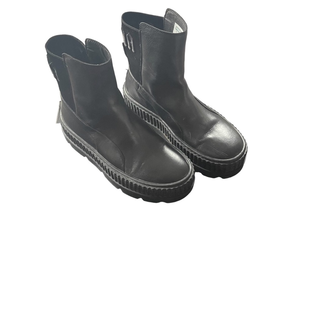 FENTY PUMA Black Chunky Ankle Boot, Size 6